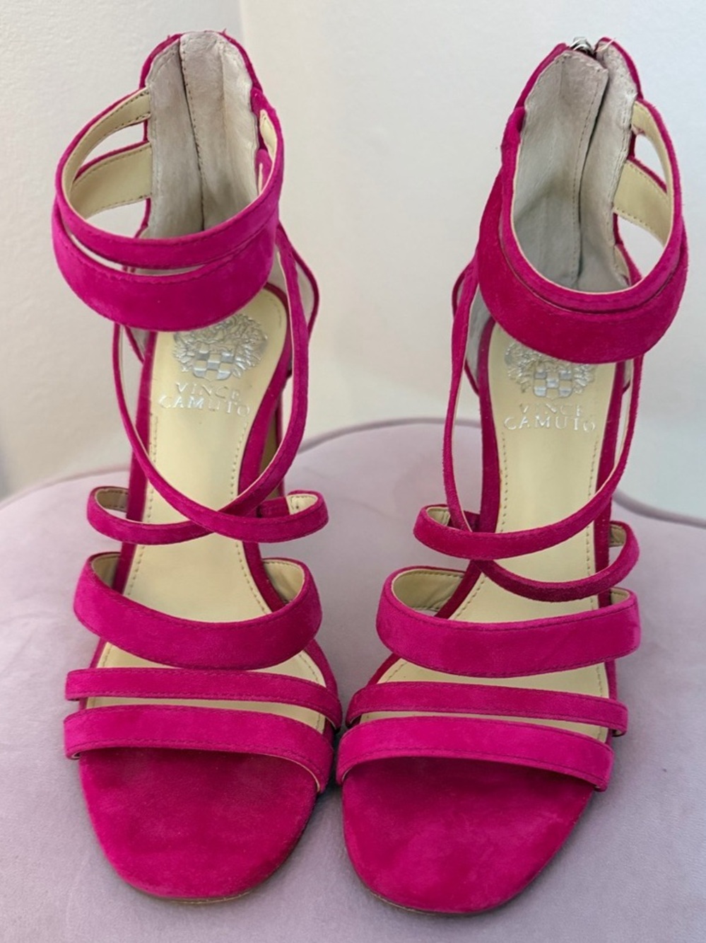 Vince Camuto Strappy Heels in Pink